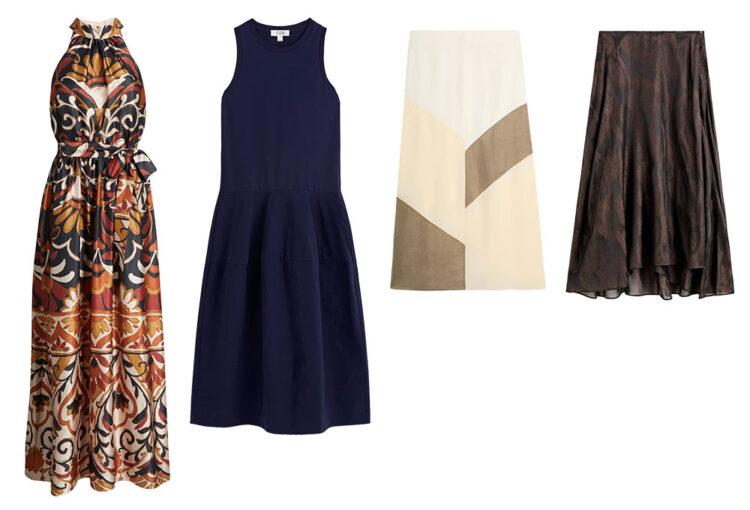 Dresses and skirts for summer evenings | 40plusstyle.com