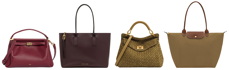 Autumnal color bags | 40plusstyle.com