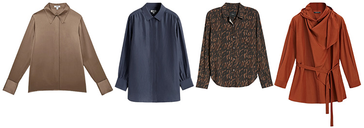 Transitional fall outfits - shirts | 40plusstyle.com