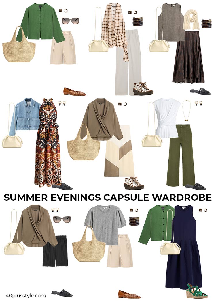 Summer evening capsule wardrobe | 40plusstyle.com