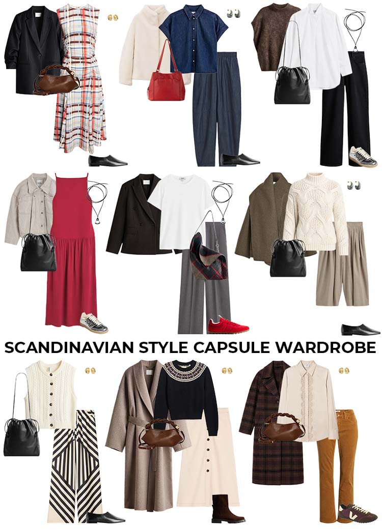 Scandinavian style capsule wardrobe 40plusstyle.com