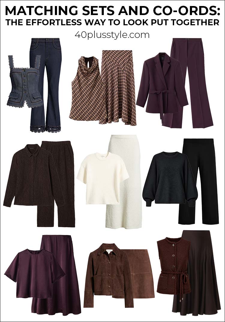 Matching sets and co-ords: the effortless way to look put together | 40plusstyle.com