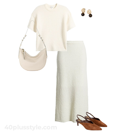 Matching cream set | 40plusstyle.com