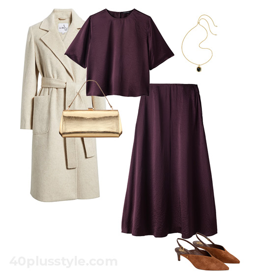 Matching skirt and top | 40plusstyle.com