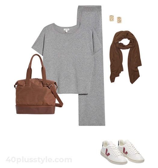 Matching cashmere set | 40plusstyle.com