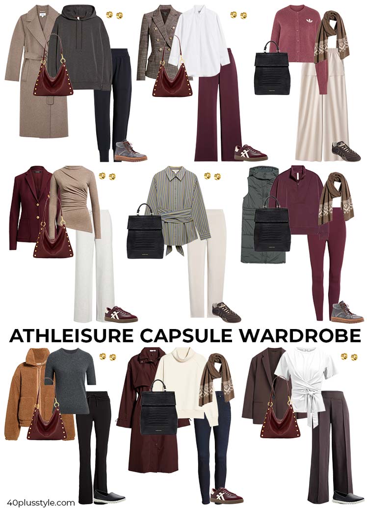 Athleisure capusle wardrobe | 40plusstyle.com