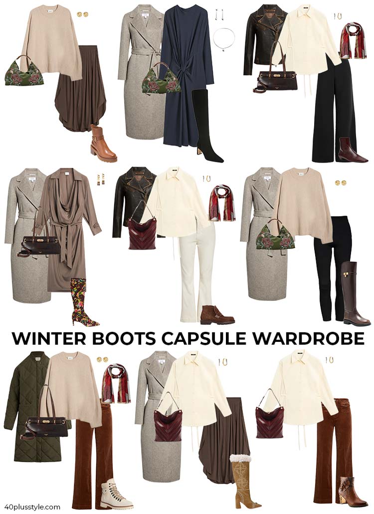 Winter boots capsule wardrobe | 40pluss
tyle.com