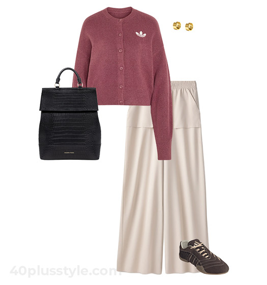 Sweatshirt and pants | 40plusstyle.com