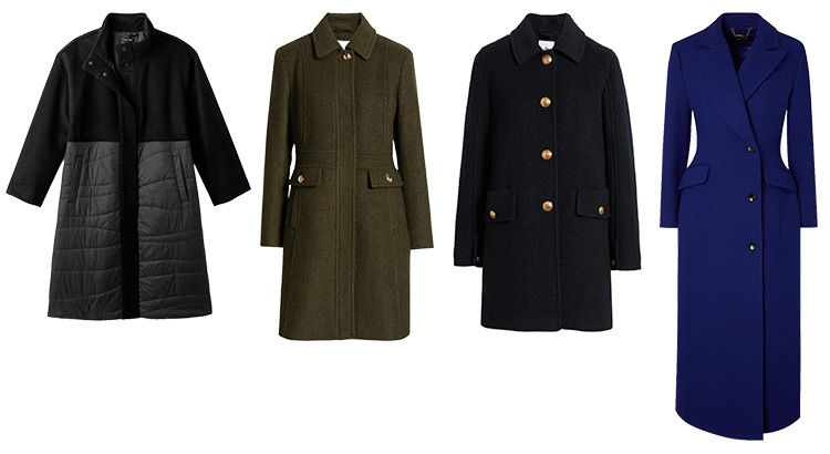 Coats for the inverted triangle | 40plusstyle.com
