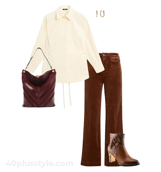Shirt and cords | 40plusstyle.com