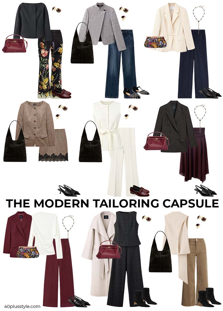 The modern tailoring capsule | 40plusstyle.com